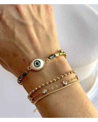 GREEN EYE BRACELET