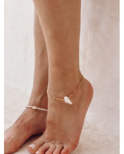 ANKLET BRACELET WITH SHELL